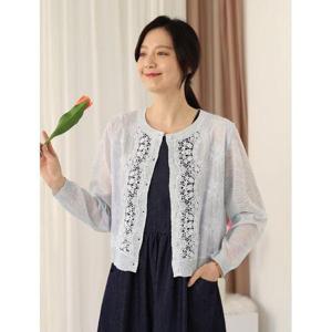 [웬디즈갤러리]캐롤 린넨 레이스 가디건 RCD103