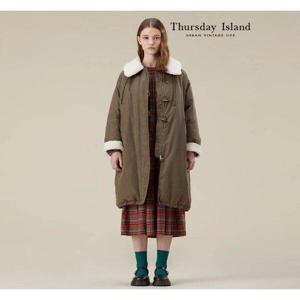 [써스데이아일랜드][Thursday Island] 오버핏 롱 야상 다운(T238MDJ241W)