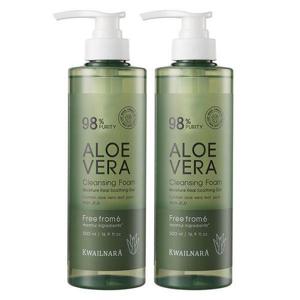 [과일나라]알로에 대용량 폼클렌징 500ml 2개 알로에베라 클렌징폼