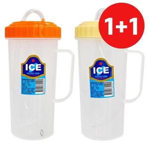 손잡이 빨대컵 1+1 500ml 병원물컵 빨대물병 환자물통 WFFX3UC