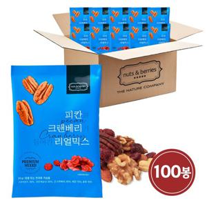 피칸과 크랜베리가 들어간 리얼믹스 20gx100봉