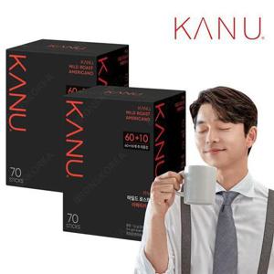 동서 카누 마일드 로스트 아메리카노 60T+10T X 2개 총 140T 레귤러 커피