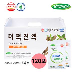 강원식품 더덕진액 4박스 (120포)
