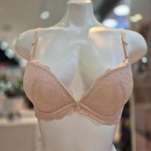 예스 DP02 여성 라이트베이지 와이어브라 여자 편한 속옷 브래지어 레이스