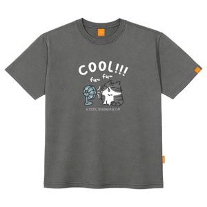 엘라모 COOL캣 반팔 티셔츠 남녀공용 빅사이즈 S~4XL