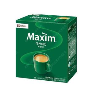 [맥심]동서 맥심 디카페인 커피믹스 50T 일회용커피 믹스 (14490062)