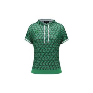 [가이거골프][가이거] 여성 드랍숄더 반팔 미니후드 프린트 G042LTS020 GREEN