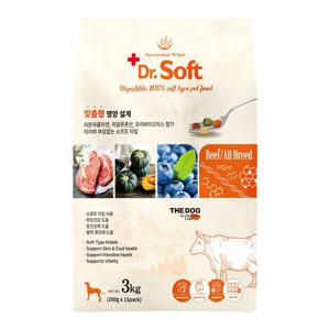 더독 닥터소프트 비프 사료 전견용 3kg