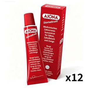 6+6 아조나 독일 농축 치약 25ml 12개 휴대용 데일리 구강관리
