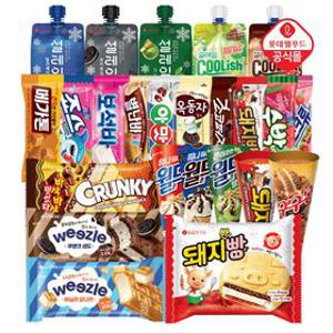 롯데 설레임/모나카/콘 12개+바 아이스크림 12개 골라담기