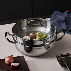 [바겐슈타이거] 스텐 멀티 2단 스팀팟 32cm+찜시트 30cm