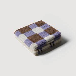 코튼 클라우드 고중량 핸드타월_34x34cm_2개_라벤더