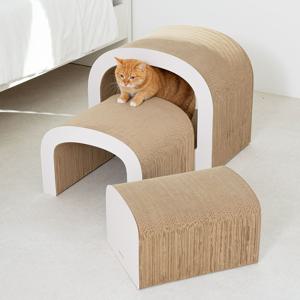 코디 3in1 스크래처 터널 고양이 스크래쳐 스크래쳐 숨숨집