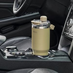 스프링팝 대용량 손잡이 텀블러 빨대 차량용 스텐 900ml