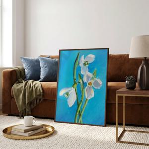 유화 꽃 그림 포스터 명화 갤러리 카페 거실 인테리어 03.봄의 전령