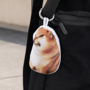 삐진 시바견 키링 쓸데없는 쓸모없는 웃긴 선물 귀여운 강아지 키링인형 가방걸이 백팩 백참