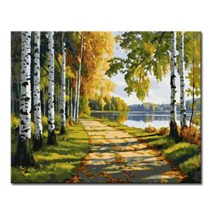 3+1 DIY 명화그리기 풍경 40x50cm L164_자작나무와 호수