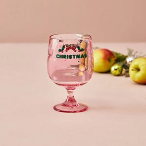 핑크베어 크리스마스 아크릴 미니잔 260ML