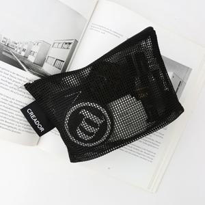 메쉬 지퍼 파우치 (L size)