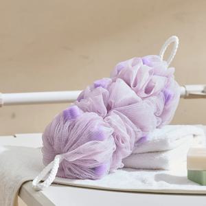 등밀기 편하게 늘어나는 롱 스펀지 샤워퍼프 LAVENDER