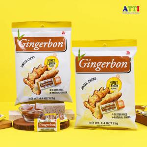 진저본 생강 소프트캔디 츄이 젤리 허니레몬 125g