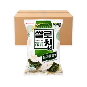 [유통기한 26년11월11일]롯데 쌀로칩 들기름 김맛 75g x 12개