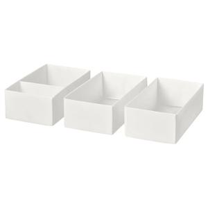 스쿠브 수납함3종 소품정리 화이트 20x38x12cm