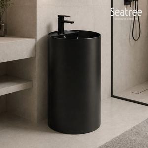 씨트리 원형 스탠딩 세면대 ST-L6006H-B