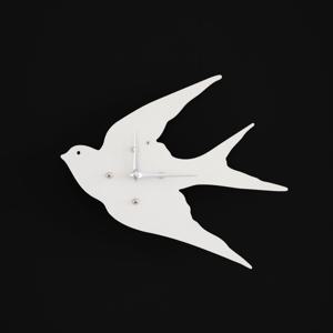 EVOKE TIME ; SUEDE SWALLOW WALL무타공 스웨이드 무소음 제비 벽시계