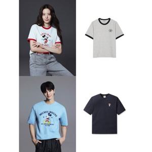 (광주신세계)남여 여름 시원함X폴햄X디즈니 콜라보! 쿨 코튼 디즈니 반팔티셔츠 4종택일(TS2430244014201410)