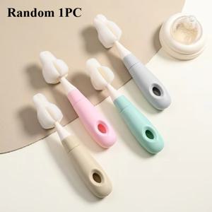 TEMU 1개 랜덤 스펀지 컵 세척 브러시 다기능 카드 삽입형 직선 손잡이 젖병 컵 청소 브러시