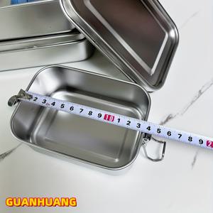 TEMU GUANHUANG 304 스테인리스 스틸 도시락 1개, 밀폐 및 누출 방지, 학생 도시락 및 외식에 적합, 신학기 학생 및 사무직 직원용으로 설계됨, 학생 도시락