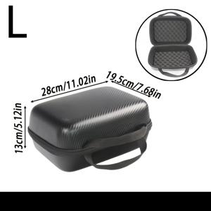 TEMU JSFUN S/M/L 블랙 낚시 보트 수납 가방 바다 낚시 루어 가방 조약돌 패턴 하드 쉘 두꺼운 낚시 보트 보호 가방