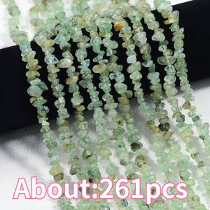 TEMU 5-8mm 불규칙한 프레나이트석 천공 구슬, 장식용 구슬, DIY 팔찌, 팔찌형 팔찌, 목걸이, 휴대폰 고리, 문화 유물, 헤어 액세서리, 가방, 열쇠고리, 핸드메이드 주얼리용, 정교한 장인 정신, 창의적인 디자인, 팔찌 재료