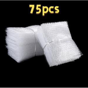 TEMU 버블 クッション 랩 파우치 75개 - 10.16x15.24cm 배송 및 포장용 버블백 - 내구성 있고 재사용 가능한 공기 주입식 아이템 랩 슬리브