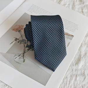 TEMU 우아한 라이트 그레이-블랙 스몰 하운드투스 자카드 핸드메이드 넥타이, 비즈니스 연회, 웨딩 호스팅, 오피스 정장, 격식 있는 자리용