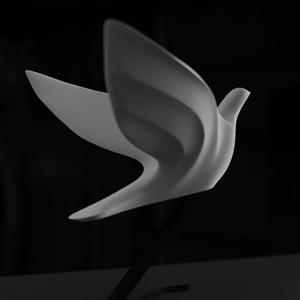 TEMU 3D 프린팅 플라워 조각상, 현대적인 디자인과 PLA 소재로 제작된 비둘기 조형물. 크리스마스, 추수감사절, 발렌타인데이 등 축제 행사에 완벽한 홈 데코레이션으로 적합하며, 집, 책상, 서재, 현관 공간에 이상적입니다