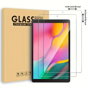 TEMU 삼성 갤럭시 탭 S5e 10.5인치 2019 SM-T720/SM-T725, 갤럭시 탭 S6/S6 Lite 10.4인치 2020-2024용 강화유리 보호필름 2개 세트, 9H 경도, 지문방지, 눈부심 방지, 스크래치 방지, 간편 설치