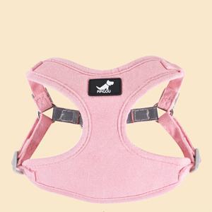 TEMU 멀티 컬러 사계절 공용 반려동물 하네스, 편안하고 답답하지 않음, 사이즈 조절 가능, 소형견부터 중형견까지 적합, 야간 강아지 산책용 반사 스트립 포함