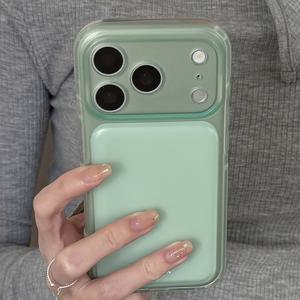 TEMU 무광 투명 마카롱 컬러 카메라 보호 휴대폰 케이스, 아이폰 17 Pro Max 17 Pro 17 16 Pro 15 Pro Max 15 Pro 15 14 Pro Max 14 Pro 14 13 Pro Max 13 Pro 13용, 여름 심플 귀여운 백커버