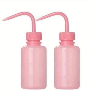 TEMU 2개 세트 전문가용 150ML 속눈썹 물 스퀴즈 병, 5Oz 타투 클리닝 병 (최소한의 노력으로 사용 가능), 눈썹 관리 및 클리닝에 이상적인 가벼운 플라스틱 워시 병