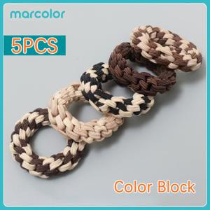 TEMU Marcolor 업그레이드 강화형 꼬임 땋은 머리끈, 여성용, 블랙, 캔디 컬러, 대비 색상, 멀티컬러, 밀크 커피 컬러, 번 헤어 타이, 고탄성 꼬인 헤어 루프, 높은 포니테일 헤어 액세서리