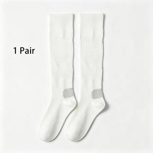 TEMU 여성용 초슬림 저압박 종아리 스포츠 양말 - 통기성 메쉬 긴 양말, 테니스, 달리기, 헬스장용 | 기장 연장형, 경량 편안함, 야외 훈련, 배드민턴 및 운동 성능용