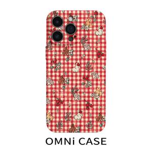 TEMU 휴대폰 케이스 - 토끼 체크무늬 필름 하드 케이스, Apple iPhone 17 16 15 14 13 12 11 Pro 15 14 Plus 17 Air에 적합, 풀 커버리지, 낙하 방지, 패션, 남녀 공용, 간편한 휴대폰 케이스