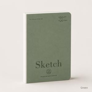 TEMU 휴대용 미니 스케치북 9x14cm, 150gsm 두꺼운 종이, 120페이지 소프트 터치 커버 드로잉 노트북, 학생, 예술가, 여행용 180° 완전 오픈 스케치북