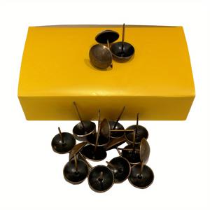 TEMU 레드 앤티크 브론즈 2.5*3.9cm 대형 빈티지 철제 압정 100개, 소파 압정, 푸시핀, 폼압정, 도어압정, 둥근 머리, 가정 장식 하드웨어 패스너, 게시판 포스터 걸이, 사무실 및 교실용