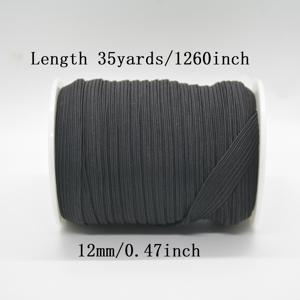 TEMU 90야드/35야드-0.3/0.6/0.8/1/1.2/cm 묶음 화이트/블랙 평면 신축성 고무 밴드 웨딩드레스용 신축성 벨트 DIY 재봉용 고무줄