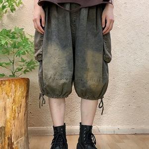 TEMU 여성 봄 여름 루즈핏 빅 포켓 패션 데님 팬츠 데일리 빅사이즈 캐주얼 하이웨이스트 청반바지 SLIM GIR 슬림소녀