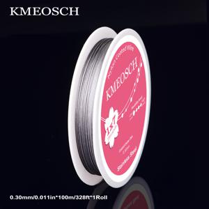 TEMU KMEOSCH 비신축성 스틸 비즈 绕线, 7가닥 나일론 코팅 스테인리스 스틸 구슬 꿰기 와이어, 주얼리 제작용, 팔찌 & 목걸이 공예 용품