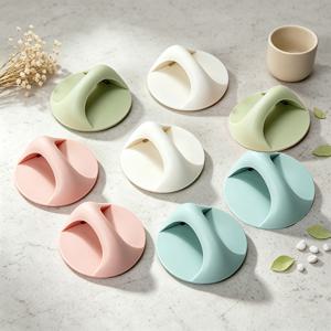 TEMU 8개 세트 변기 뚜껑 손잡이, 다기능 캐비닛 손잡이, 드릴 불필요 디자인, 변기 문, 창문, 캐비닛, 냉장고, 옷장, 서랍, 유리 도어, 욕실에 적합, 이음매 없는 접착식 손잡이, 가구 손잡이